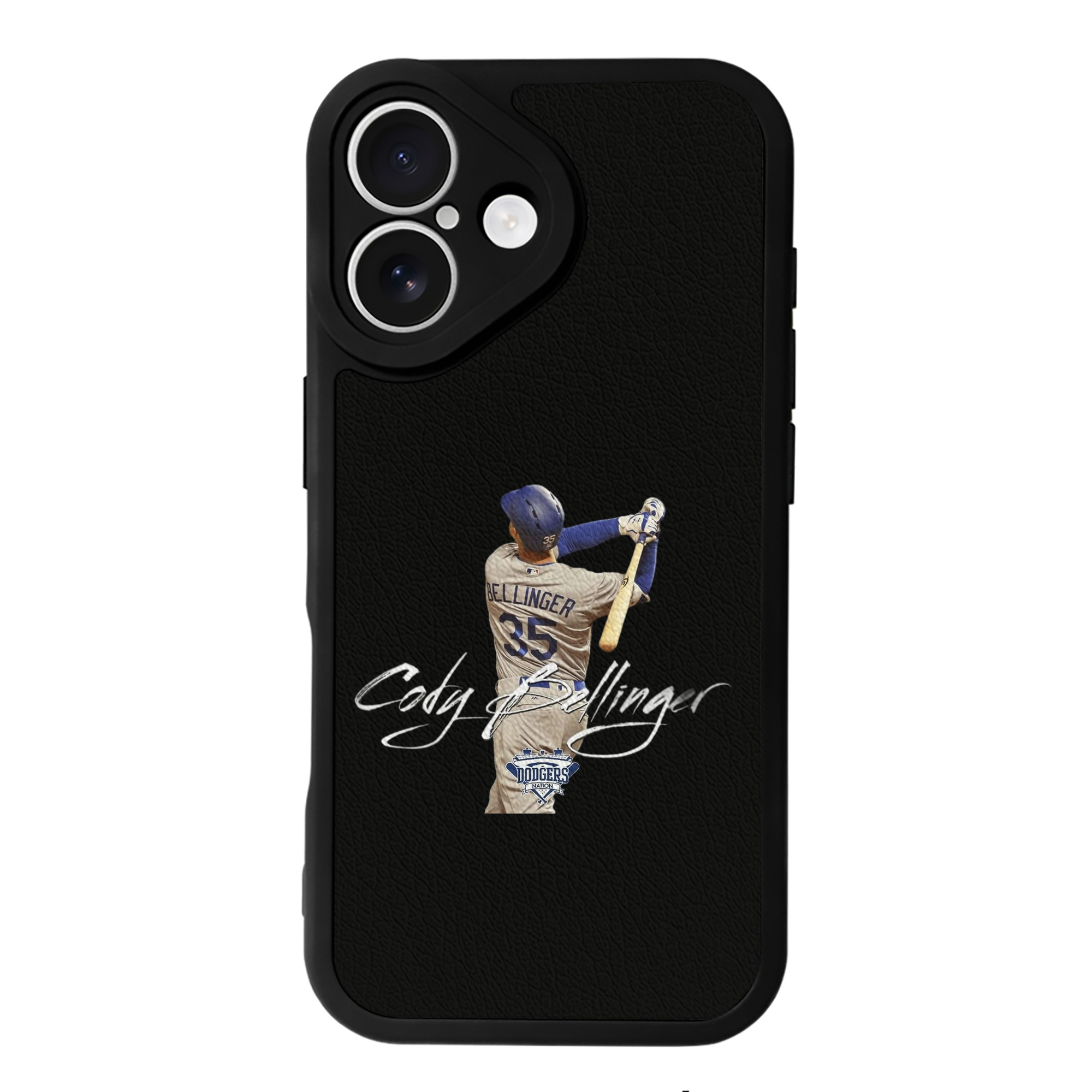 Cody Bellinger 3 IPhone 16 Silicone Leather Case – UV Print, Lambskin Texture – Perfect Fit, Wireless Charging Compatible, Scratch Resistant, Precise Cutouts – Stylish Protection For IPhone 16